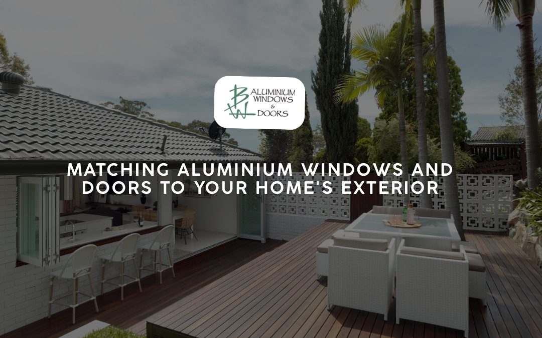 Matching aluminium windows and doors to your home’s exterior